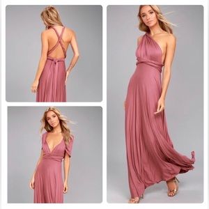 Lulus Tricks of the Trade Convertible Maxi Dress XS